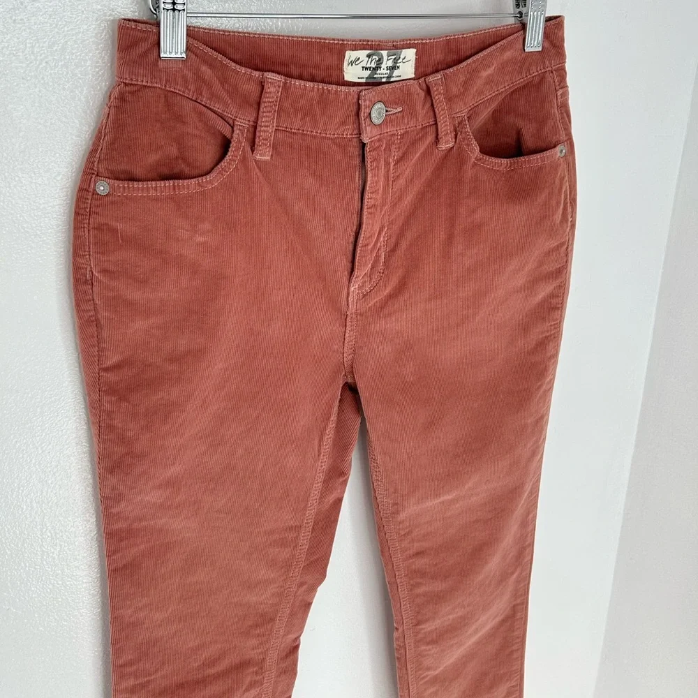 We the Free Corduroy Skinny Pant Size 27 Raw Hem Modern Mauve‎ Boho Chic Classic